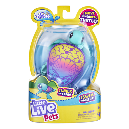 Little Live Pets - Lil' Turtle: Shell Sea, Girls, 4+-Styles May Vary