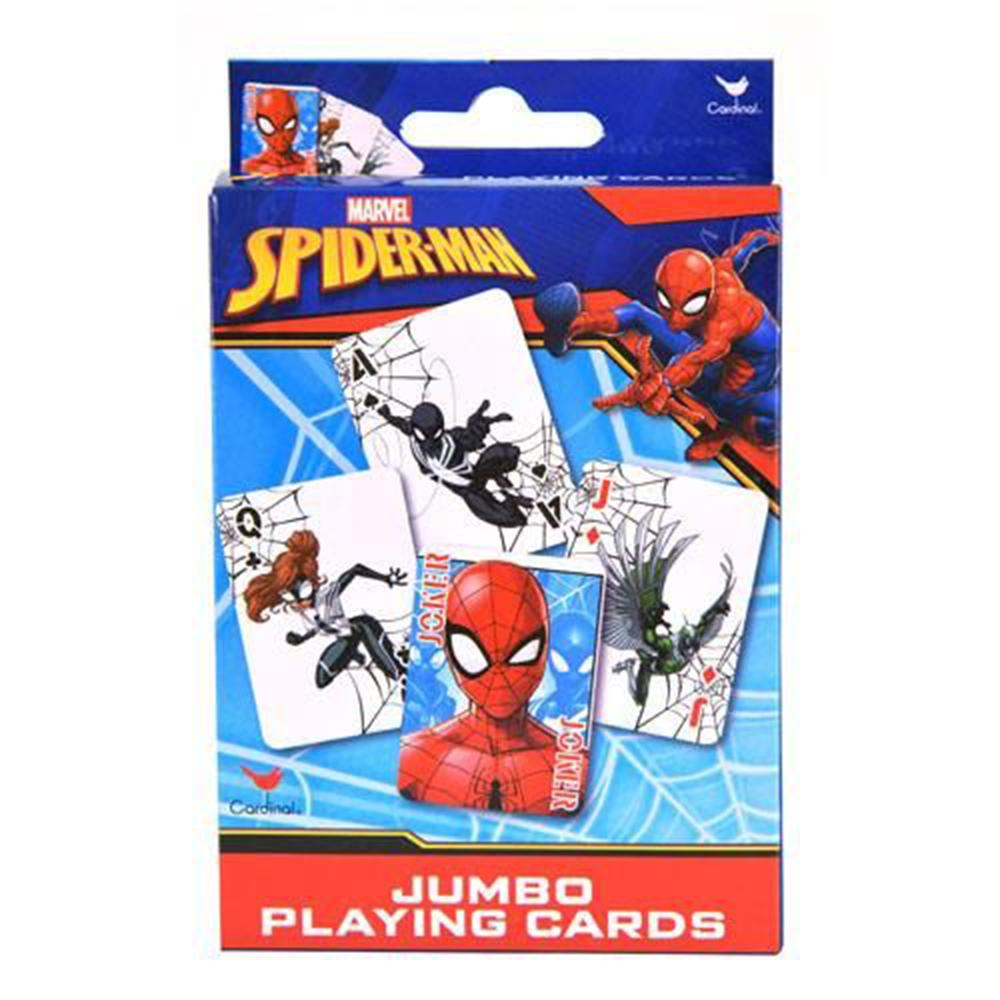 Cardinal Marvel Ultimate Spiderman Jumbo Playing Cards - Builds Memory &  Math Skills