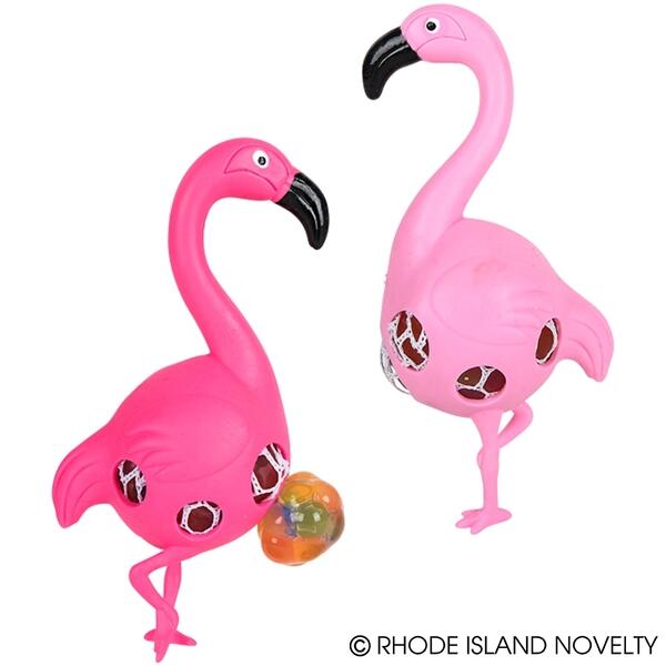 Squeezy Bead Flamingo Stress Relief Ball 6 inches, Kids' Squishy Toy