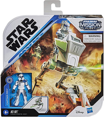 Star Wars Mission Fleet Expedition Class Captain Rex Clone Combat 2.5-Inch-Scale Figure and Vehicle, Toys for Kids Ages 4 and Up
