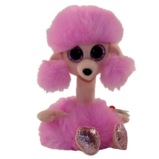 TY Beanie Boos -Camilla The Pink Poodle (Glitter Eyes) Small 6" Plush