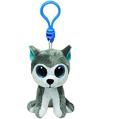 TY Beanie Boos - Clip Ty Beanie Boos - Slush-Clip the Husky (Plastic Key Clip)