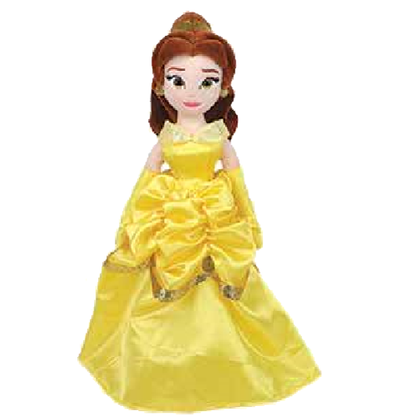 TY Beanie Buddy - BELLE (Disney's Princess - Beauty & the Beast) (18 inch) (Mint)