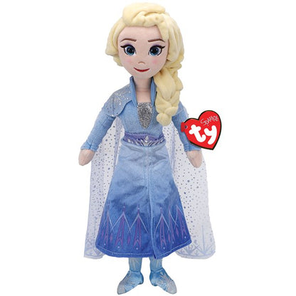 TY Disney Frozen 2 Movie Elsa 15.5 Inch Tall Collectible Stuffed Plush Toy