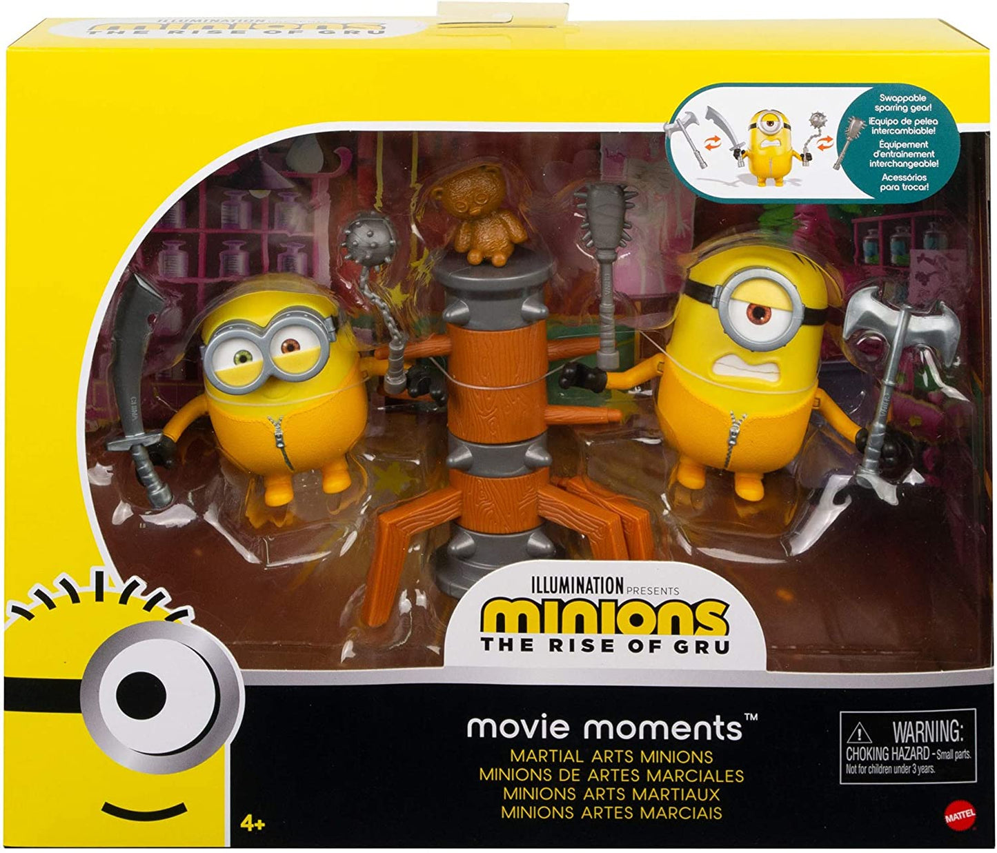 Minions: The Rise of Gru Movie Moments Characters - Movie Scene Training Accessories Older Minion Fans, Assortment Styles