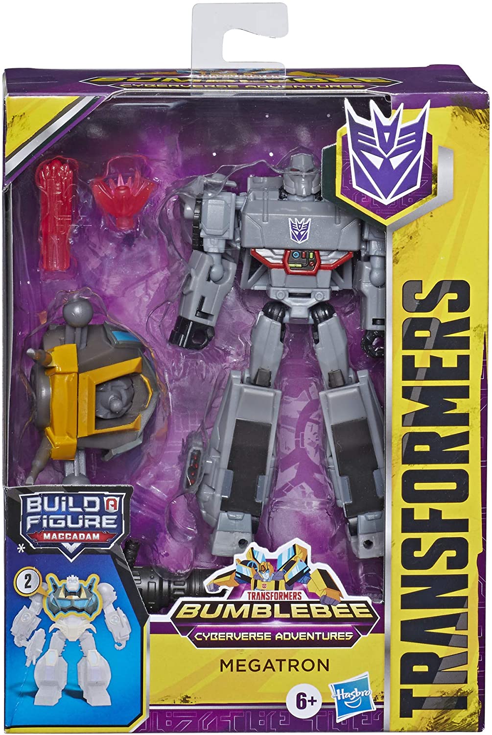 Transformers Toys Cyberverse Deluxe Class Megatron Action Figure, Fusi ...