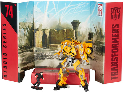 Transformers Toys Studio Series 74 Deluxe Class Revenge of The Fallen Bumblebee & Sam Witwicky Figure