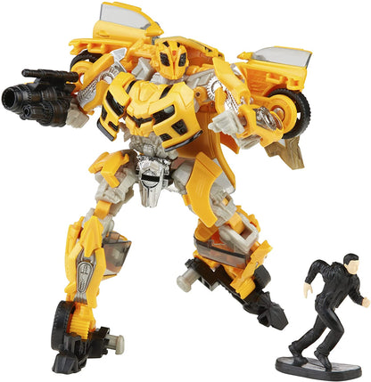 Transformers Toys Studio Series 74 Deluxe Class Revenge of The Fallen Bumblebee & Sam Witwicky Figure