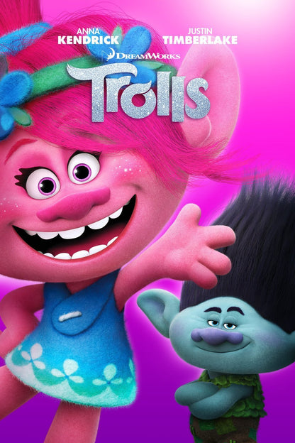 Dreamworks Trolls Non-Toxic Peel-Off Nail Polish, Deluxe Set for Kids, some with Glitter