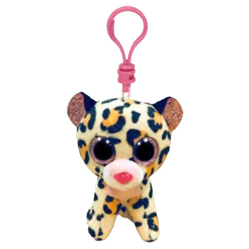 TY Beanie Boos - Clip Livvie Leopard Multi Color (Plastic Key Clip)