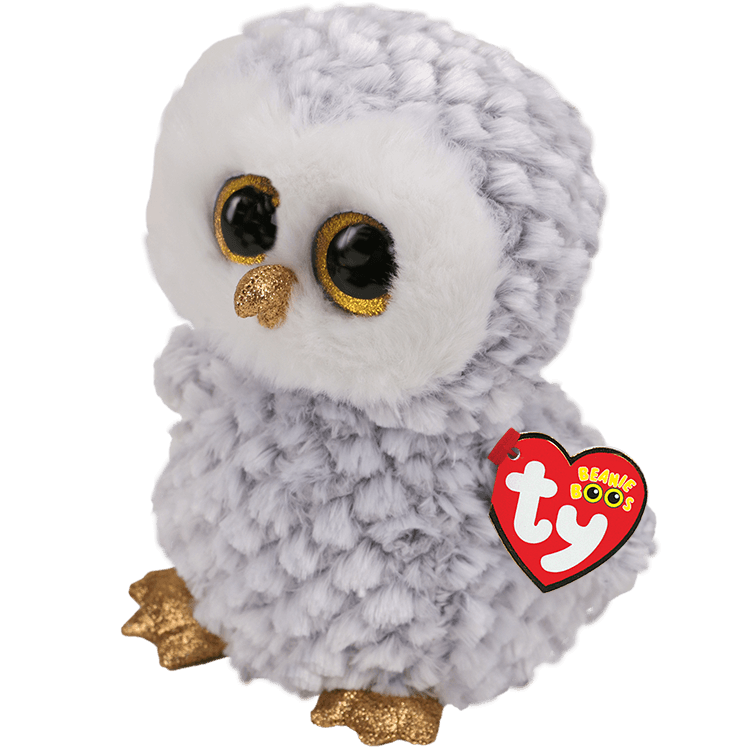 Ty Beanie Boos Owlette - White Owl Plush Toy, 37201