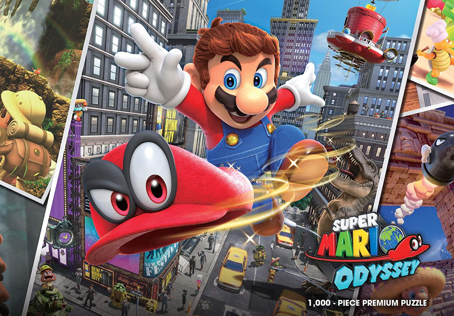 Super Mario Odyssey Snapshots 1000 Piece Premium Puzzle | Super Mario Odyssey Collectible Puzzle | Mario Bros Toys (PZ005-569)