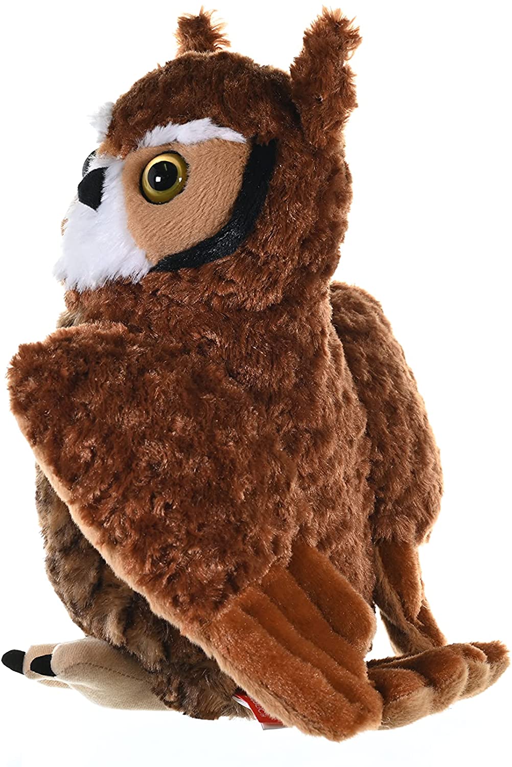 Wild Republic Great Horned Owl Plush, Stuffed Animal, Plush Toy