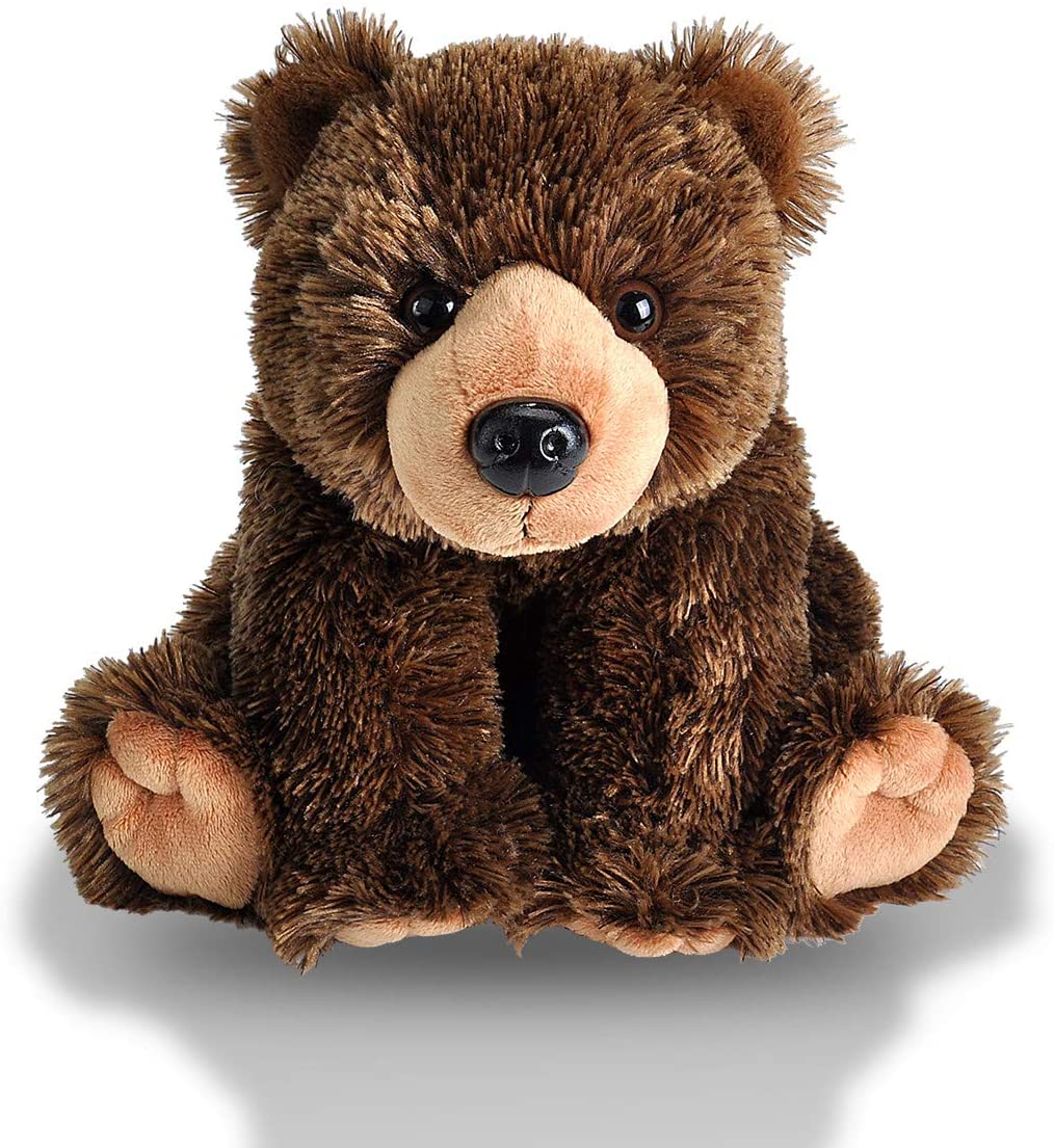 Wild Republic Grizzly Bear Plush, Stuffed Animal, Plush Toy, Gifts for Kids, Cuddlekins 12 Inches