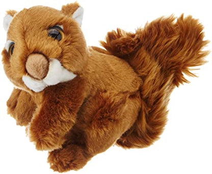 Wild Republic Red Squirrel Plush, Stuffed Animal, Plush Toy, Gifts for Kids, Hug’ems, 7 inches