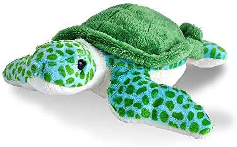 Wild Republic Sea Turtle Plush, Stuffed Animal, Plush Toy, Gifts for Kids, Hug’Ems , Gifts for Kids, Sea Critters, 7"