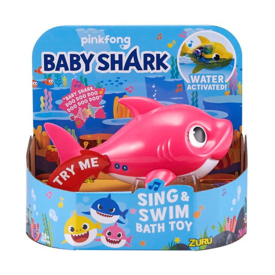 Pinkfong Sing & Swim Bath Toy Baby Shark - Feature Mommy Shark, Daddy ...