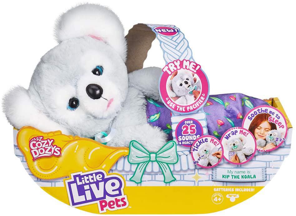 Little Live Pets Cozy Dozy Kip The Koala Bear - Over 25 Sounds and  Reactions | Bedtime Buddies, Blanket and Pacifier Included | Stuffed Animal