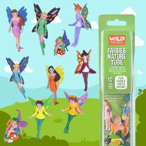 Wild Republic Dinosaur Family Animal Figurines Tube, Dinosaur Toys, TRex, Triceratops, Stegosaurus and Pteranodon Dinosaur Families