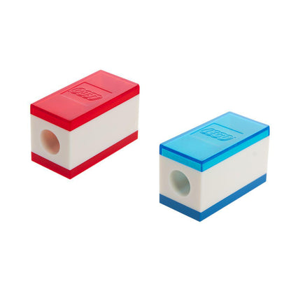 2 Pieces LEGO Pencil Sharpener Set – Stackable With LEGO Toys!