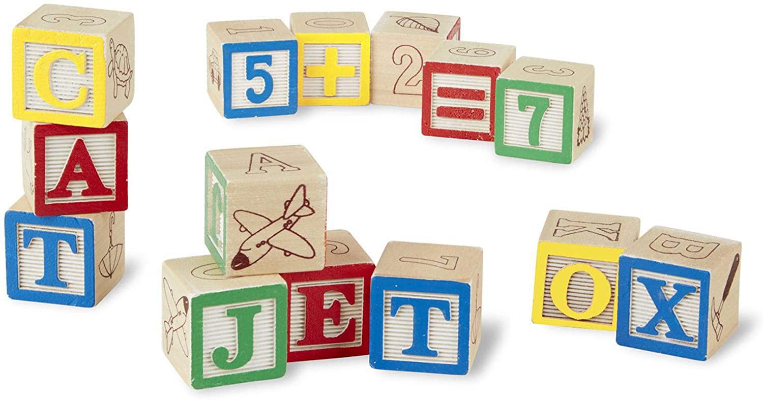 Melissa and doug alphabet 2025 blocks