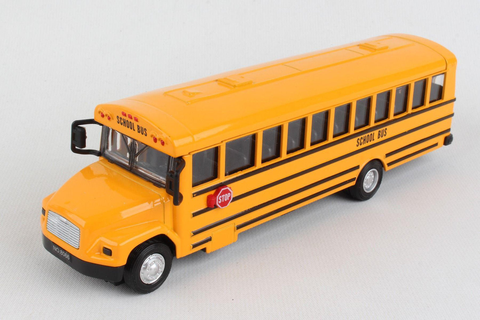 Die Cast Yellow School Bus, 7 Inch Classic Metal School Bus Toy with P ...