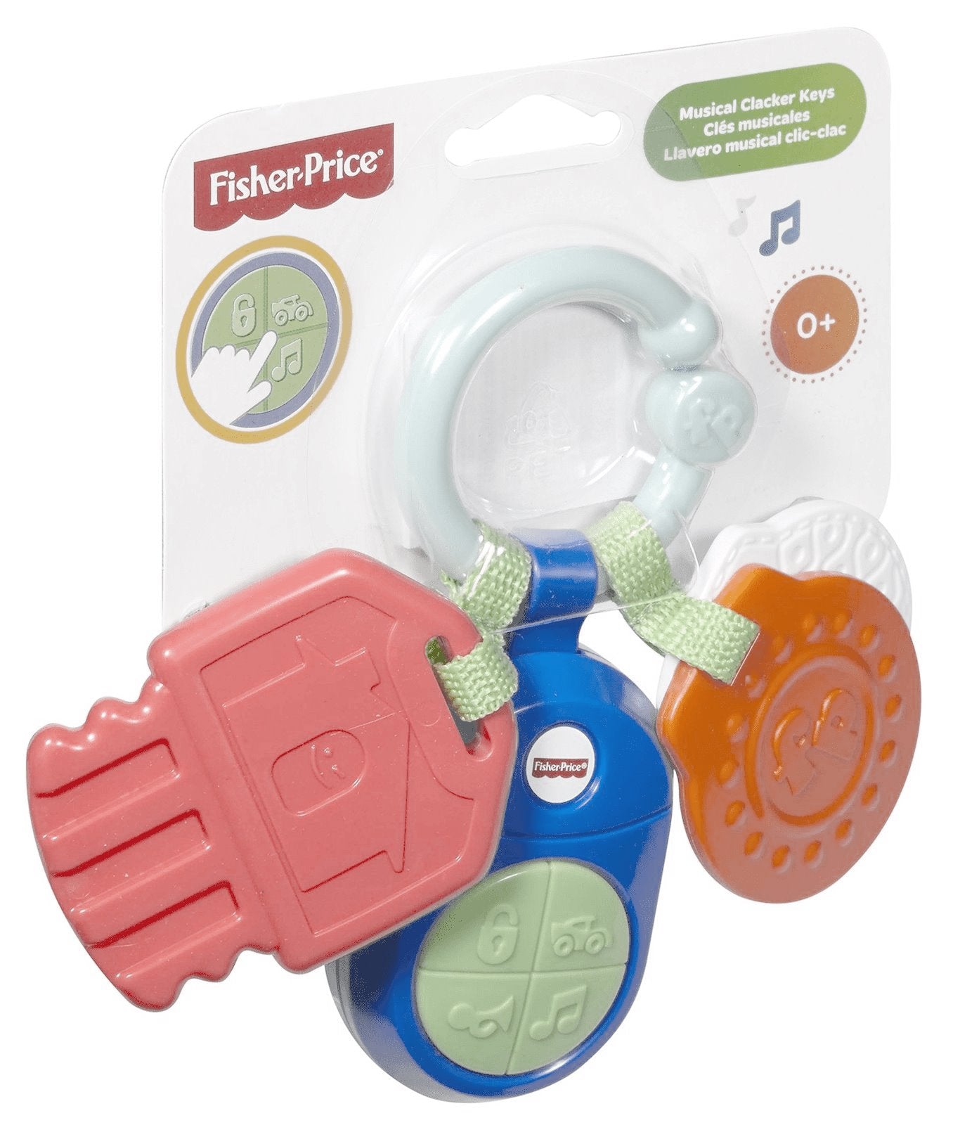 Fisher Price Musical Clacker Keys Teether Key Featuring Bright Colo sunnytoysngifts