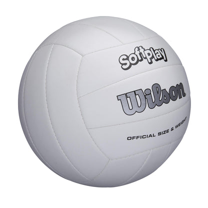 Wilson Soft Play Outdoor Volleyball, Official Size, White