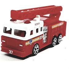 Daron NYC Taxi, NYPD Police Car, and FDNY Fire Ladder Truck 1:64 Scale Diecast Emergency Vehicles 1 Pcs