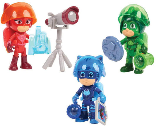 Just Play- PJ Masks Super Moon Adventure Figure Set Assortment: Gekko, Catboy , Owlette