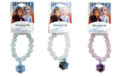 Faceted Beaded Bracelet with Plastic Charm Feature: Minnie Mouse, Disney Frozen, L.O.L Surprise (1Pcs)