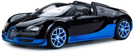 Radio Remote Control 1/14 Bugatti Veyron 16.4 Grand Sport Vitesse Licensed RC Model Car (Black/Blue)