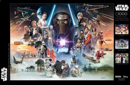 Star Wars Puzzles Assortment - The New Jedi Will Rise, Sense Great Fear in You - 1000 Piece Jigsaw Puzzle - Bonus Poster