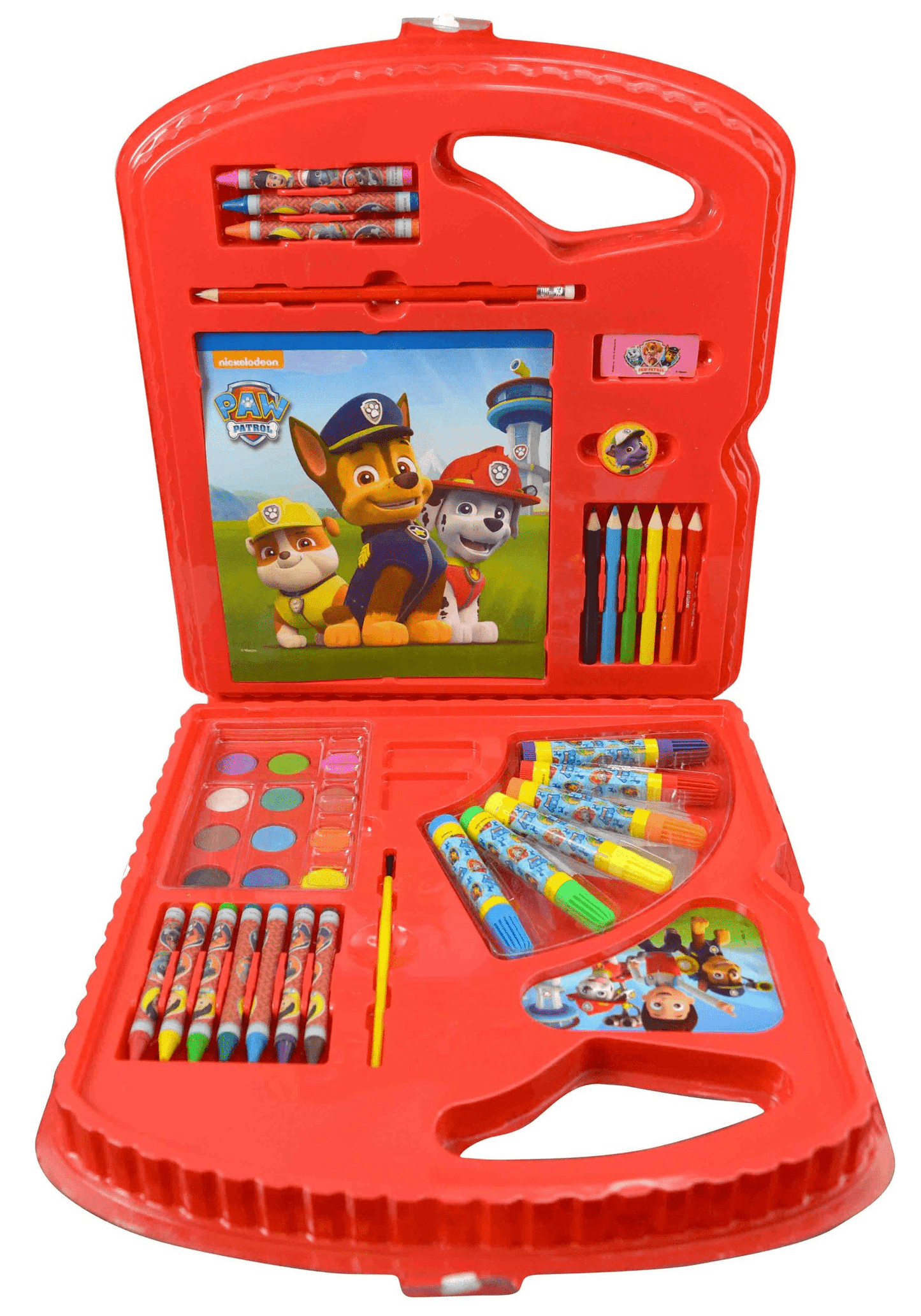 Bendon Nickelodeon's Paw Patrol Large Character Art Tote, Includes 10 Crayons, 6 Markers, Pencils, Sharpener, Eraser