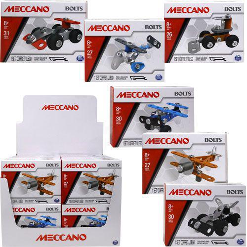 Bolts Car Erector Building Kit By Meccano Kids 30 Pieces
