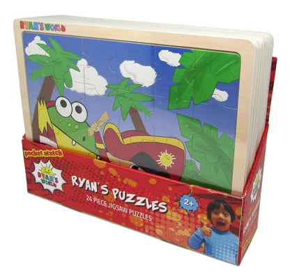 Ryan's World Jigsaw Puzzle Assortment: Red Dino and Friends, Food Truck, Pirate Adventure