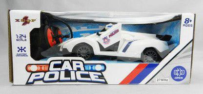 RC Cars for Kids, Remote Control Police Car High Speed Racing Car with Flashing Lights and Siren Sounds, 1:24 Scale Rechargeable RC