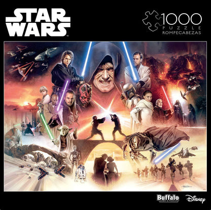 Star Wars Puzzles Assortment - The New Jedi Will Rise, Sense Great Fear in You - 1000 Piece Jigsaw Puzzle - Bonus Poster