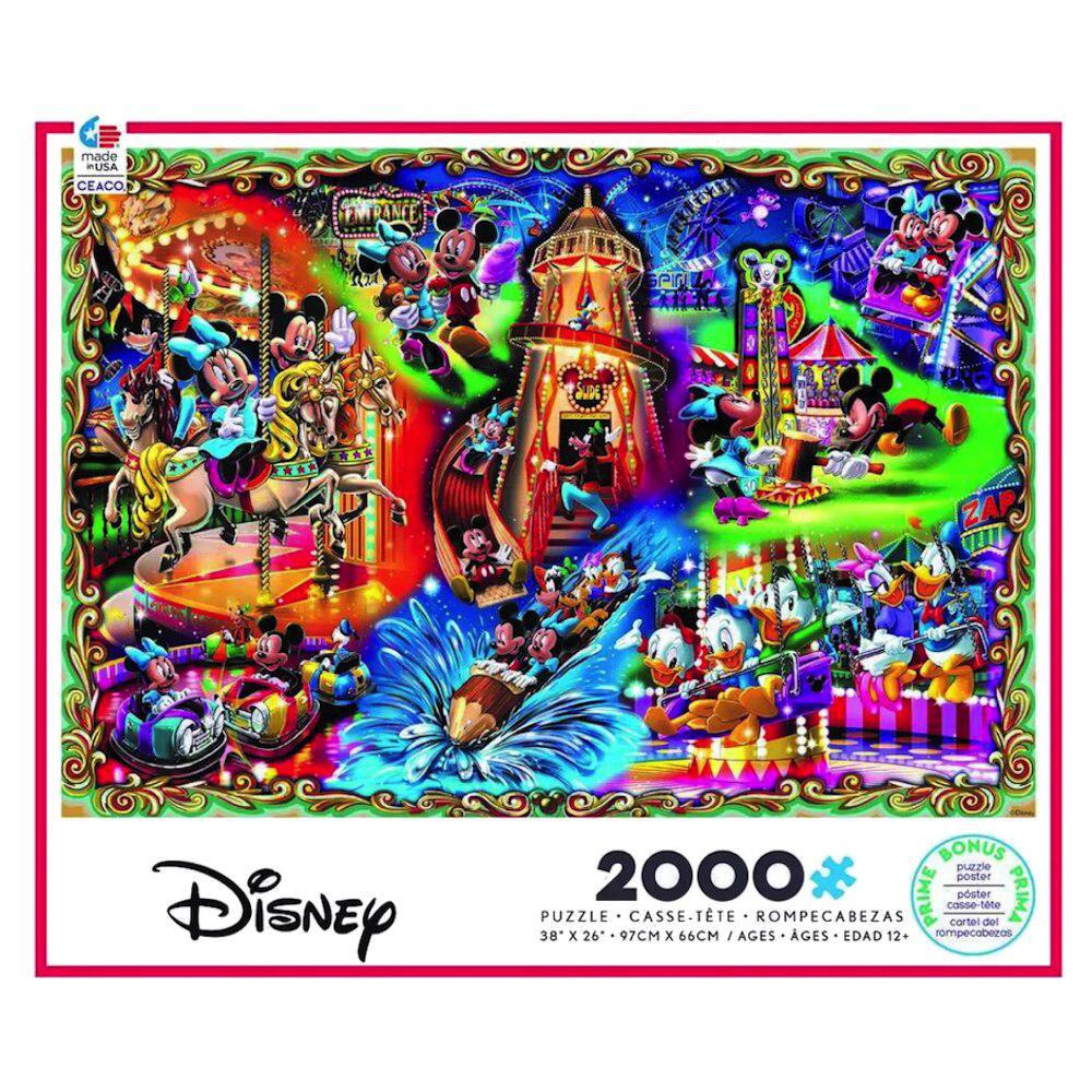  Ceaco® 2000 Piece Disney/Pixar Collection - Mickey Mouse Jigsaw  Puzzle, Kids and Adults : Toys & Games