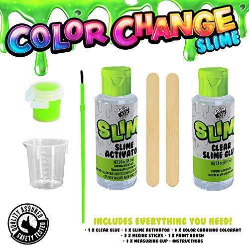 Anker Art 3-Pack Deluxe Slime Kits Collection: Color Change, Chalkboar –