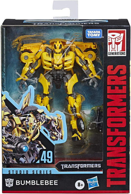 Transformers Toys Studio Series 49 Deluxe Class Movie 1 Bumblebee Action Figure - Kids Ages 8 & Up, 4.5"