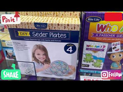 Jewish Seder Ball Toss Game With Velcro wrapped balls - Seder Plate game board!