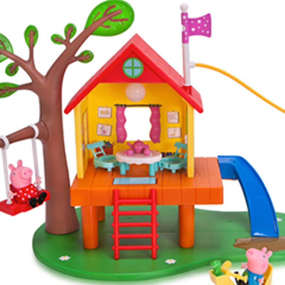 Peppa Pig s Treehouse George s Fort Playset with Richard Rabbit