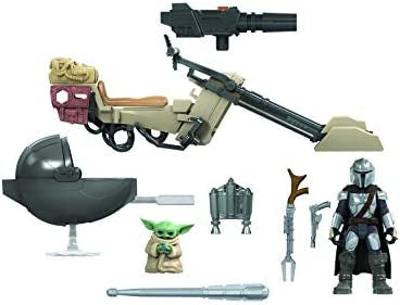 Star Wars Mission Fleet Expedition Class The Mandalorian The Child Battle for The Bounty 2.5-Inch-Scale Figures and Vehicle