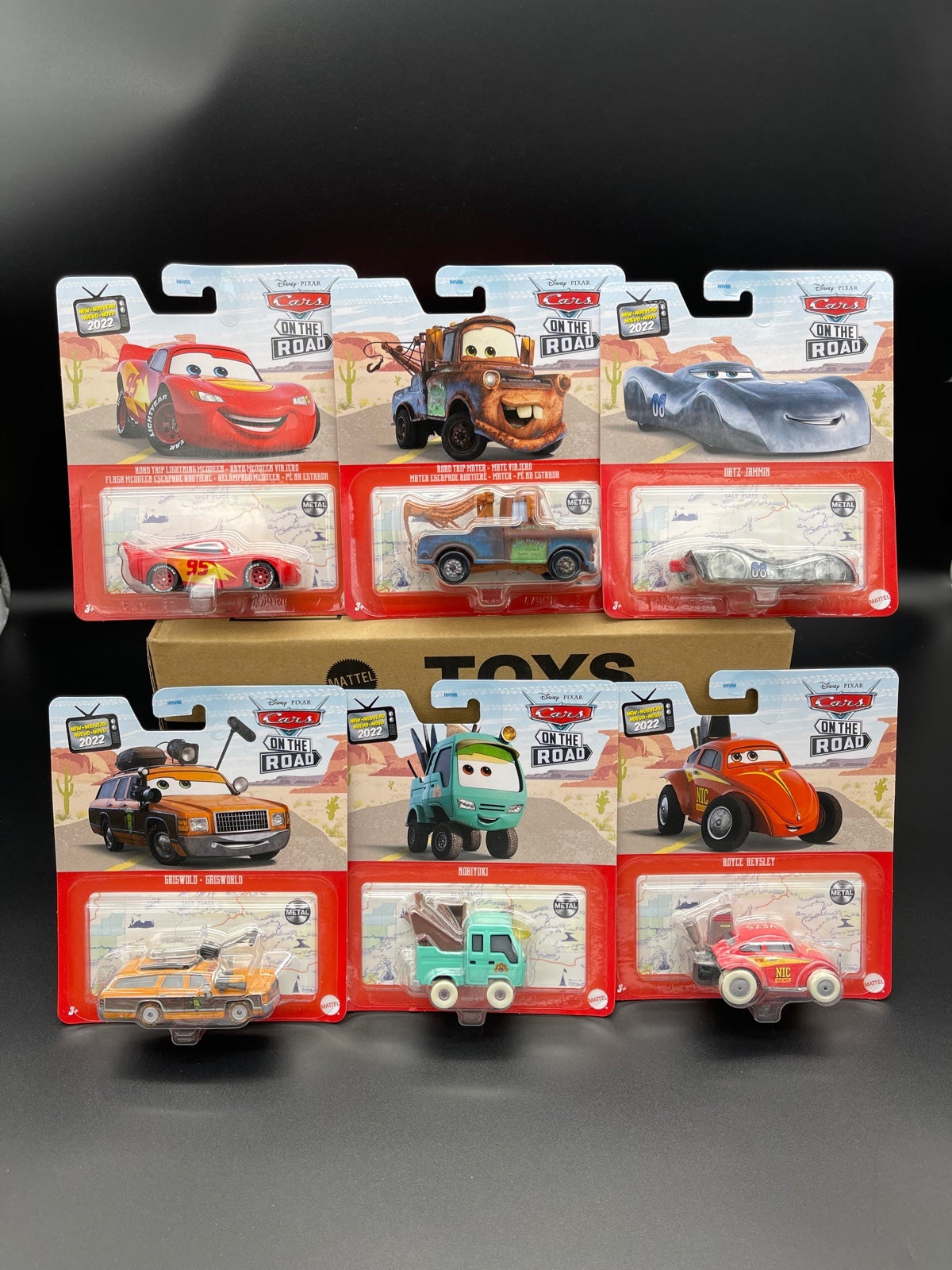 Disney Pixar Cars On The Road Series 1:55 Scale Metal Car Assortment, –