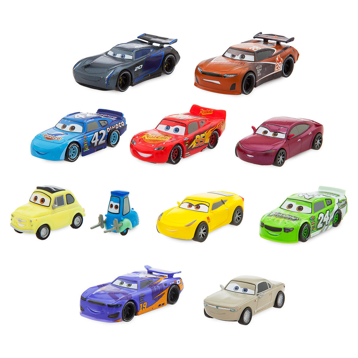 Disney Deluxe Figure Play Set - Cars - Walt Disney World - 11 Cars