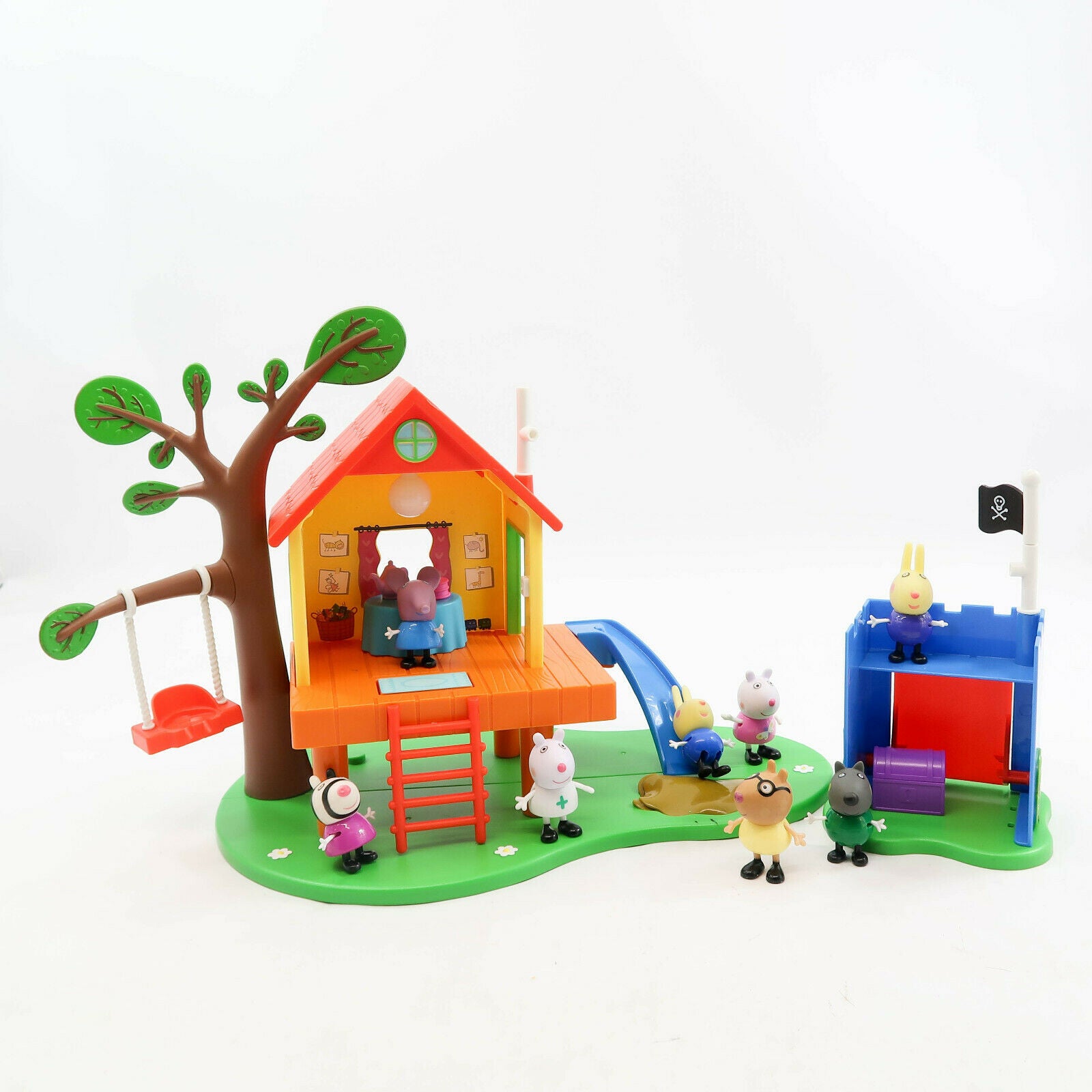 Peppa Pig s Treehouse George s Fort Playset with Richard Rabbit