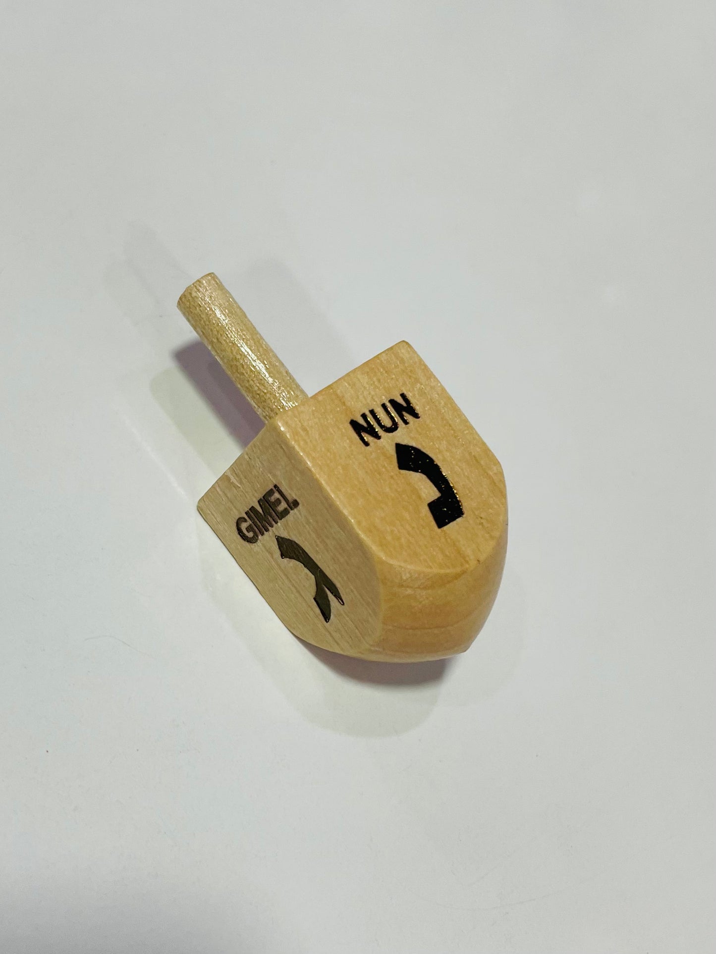 Small Natural Wood Dreidels -Great Jewish Kids Gift for Hanukkah, 1 Count