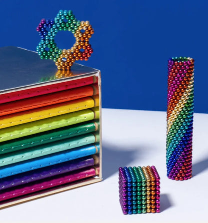 Speks - 512 Pcs Spectrum (Rainbow) - 2.5mm Magnet Balls