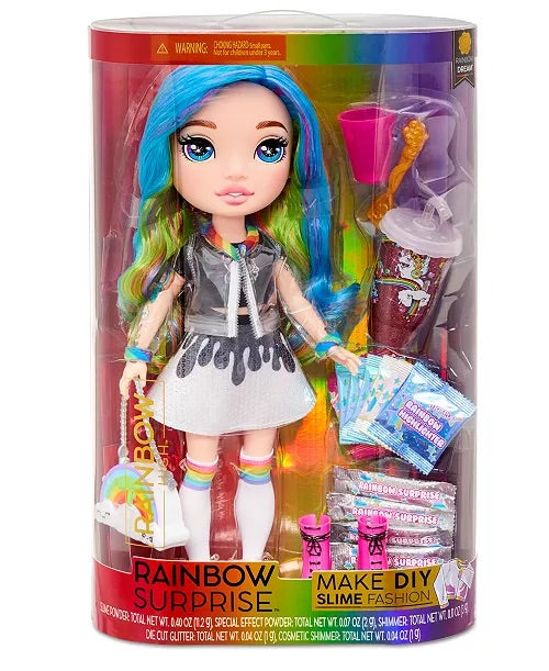 Rainbow Surprise High Large Doll 14" - Rainbow Dream with 20+ surprises, DIY Slime